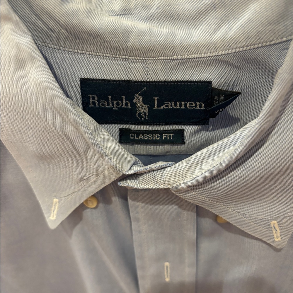 Polo by Ralph Lauren Men's Blue Shirt - Picture 2 of 4